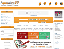 Tablet Screenshot of annuaire-pf.com